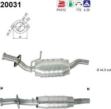 AS 20031 - Каталізатор autozip.com.ua