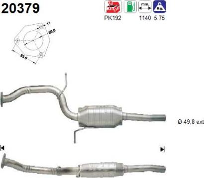 AS 20379 - Каталізатор autozip.com.ua