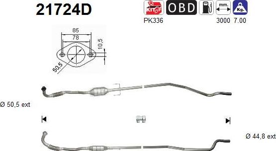 AS 21724D - Каталізатор autozip.com.ua