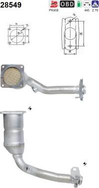 AS 28549 - Каталізатор autozip.com.ua