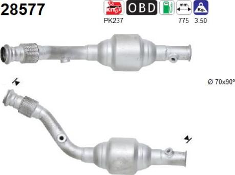AS 28577 - Каталізатор autozip.com.ua