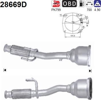 AS 28669D - Каталізатор autozip.com.ua