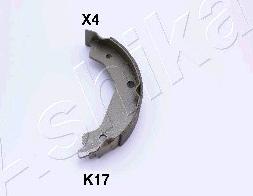 Ashika 55-0K-K17 - Комплект гальм, ручник, парковка autozip.com.ua