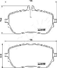 GMC 2298801 - Гальмівні колодки, дискові гальма autozip.com.ua