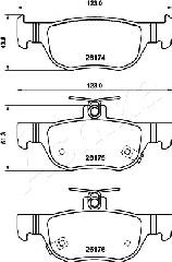 Textar 2617401 - Гальмівні колодки, дискові гальма autozip.com.ua