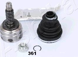 Ashika 62-03-361 - Шарнір, ШРУС, приводний вал autozip.com.ua