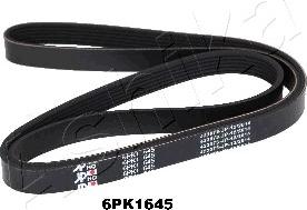 Ashika 112-6PK1645 - Поліклиновий ремінь autozip.com.ua