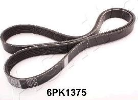 Ashika 112-6PK1375 - Поліклиновий ремінь autozip.com.ua