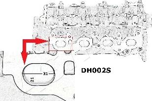 Ashika DH002S - Головка циліндра autozip.com.ua