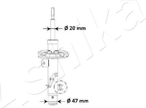 Ashika MA-00940 - Амортизатор autozip.com.ua