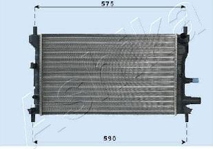 Ashika RDA053060 - Радіатор, охолодження двигуна autozip.com.ua