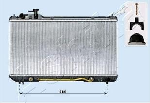 Ashika RDA153105 - Радіатор, охолодження двигуна autozip.com.ua