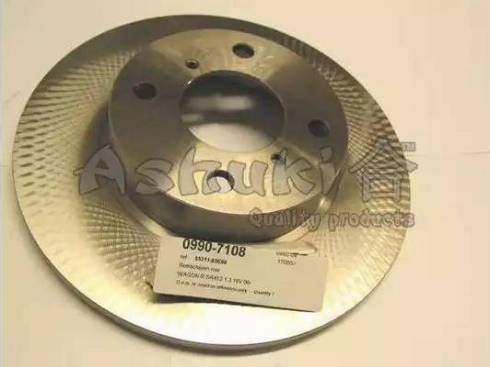 Ashuki 0990-7108 - Гальмівний диск autozip.com.ua