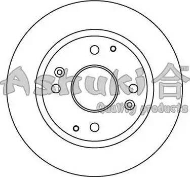 Ashuki 0993-0204 - Гальмівний диск autozip.com.ua