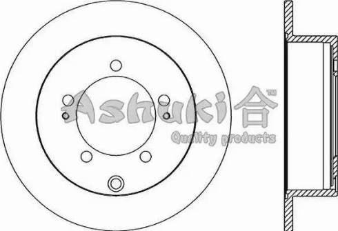 Ashuki 0993-2205 - Гальмівний диск autozip.com.ua