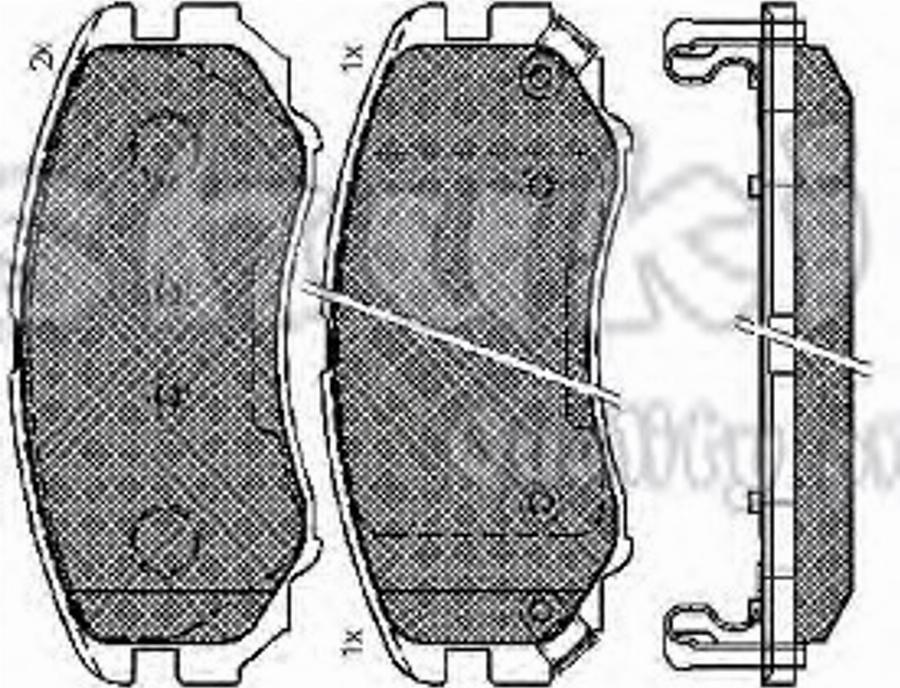 Ashuki 1080-1450 - Гальмівні колодки, дискові гальма autozip.com.ua