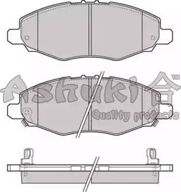 Ashuki 1080-8012 - Гальмівні колодки, дискові гальма autozip.com.ua