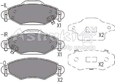 Ashuki 1080-3112 - Гальмівні колодки, дискові гальма autozip.com.ua