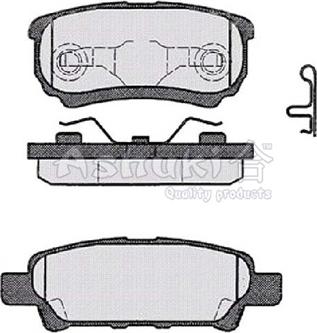 Ashuki 1083-4105 - Гальмівні колодки, дискові гальма autozip.com.ua