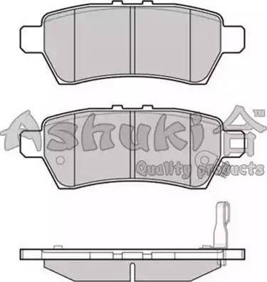 Ashuki 1083-0501 - Гальмівні колодки, дискові гальма autozip.com.ua