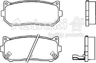 Ashuki 1083-1030 - Гальмівні колодки, дискові гальма autozip.com.ua