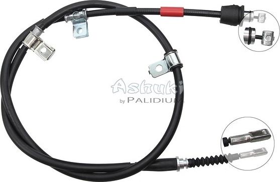 Ashuki ASH3-1652 - Трос, гальмівна система autozip.com.ua