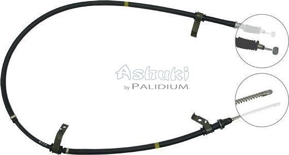 Ashuki ASH3-1274 - Трос, гальмівна система autozip.com.ua