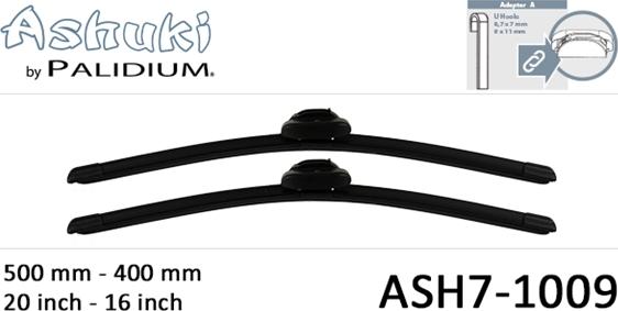 Ashuki ASH7-1009 - Щітка склоочисника autozip.com.ua