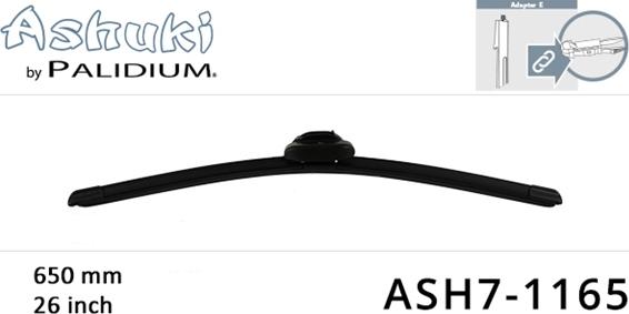 Ashuki ASH7-1165 - Щітка склоочисника autozip.com.ua