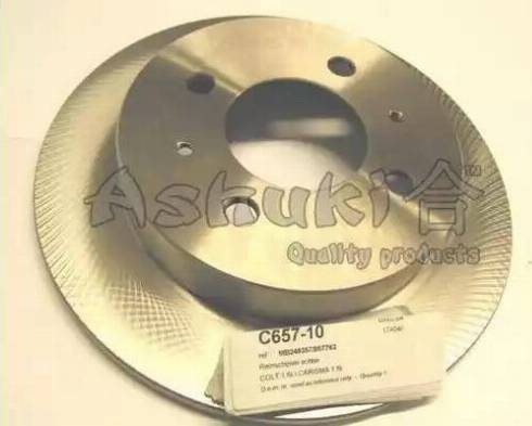 Ashuki C657-10 - Гальмівний диск autozip.com.ua