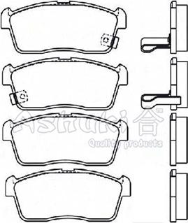 Ashuki D091-08 - Гальмівні колодки, дискові гальма autozip.com.ua