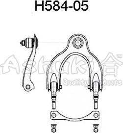 Ashuki H584-05 - Важіль незалежної підвіски колеса autozip.com.ua