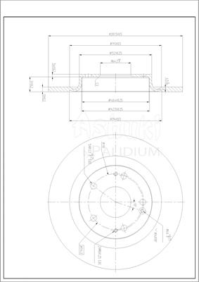 Ashuki H039-84 - Гальмівний диск autozip.com.ua