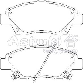 Ashuki H025-65 - Гальмівні колодки, дискові гальма autozip.com.ua