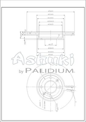 Ashuki I032-29 - Гальмівний диск autozip.com.ua