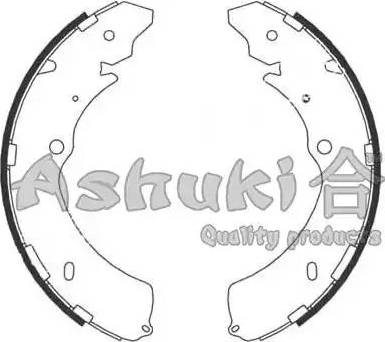 Ashuki IS015-01 - Комплект гальм, барабанний механізм autozip.com.ua