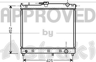 Ashuki K454-03 - Радіатор, охолодження двигуна autozip.com.ua