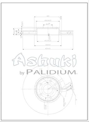 Ashuki L600-01 - Гальмівний диск autozip.com.ua