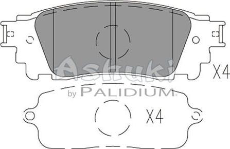 Ashuki L114-02 - Гальмівні колодки, дискові гальма autozip.com.ua