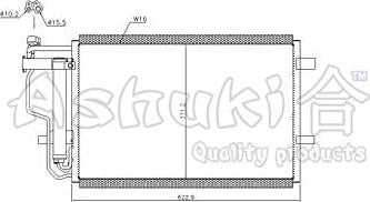 Ashuki M981-66 - Конденсатор, кондиціонер autozip.com.ua