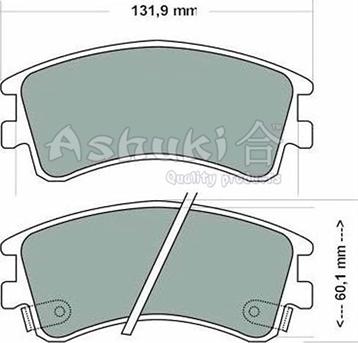 Ashuki M050-36 - Гальмівні колодки, дискові гальма autozip.com.ua