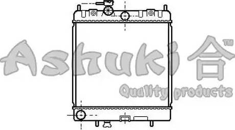 Ashuki N651-10 - Радіатор, охолодження двигуна autozip.com.ua