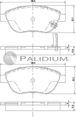 Ashuki P1-1489 - Гальмівні колодки, дискові гальма autozip.com.ua