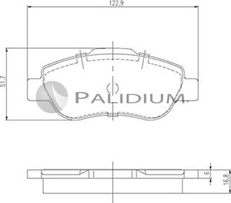 Ashuki P1-1486 - Гальмівні колодки, дискові гальма autozip.com.ua