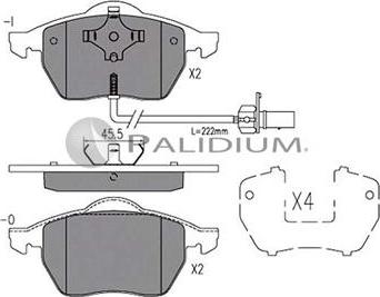 Ashuki P1-1481 - Гальмівні колодки, дискові гальма autozip.com.ua