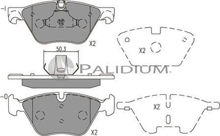 Ashuki P1-1549 - Гальмівні колодки, дискові гальма autozip.com.ua