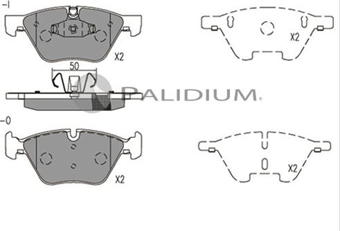 Ashuki P1-1548 - Гальмівні колодки, дискові гальма autozip.com.ua