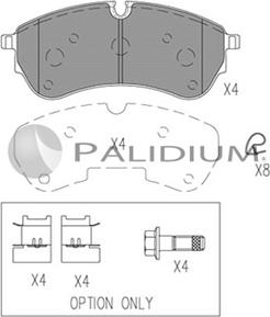 Ashuki P1-1556 - Гальмівні колодки, дискові гальма autozip.com.ua