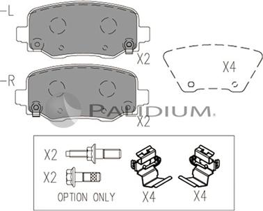 Ashuki P1-1553 - Гальмівні колодки, дискові гальма autozip.com.ua