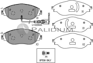 Ashuki P1-1565 - Гальмівні колодки, дискові гальма autozip.com.ua